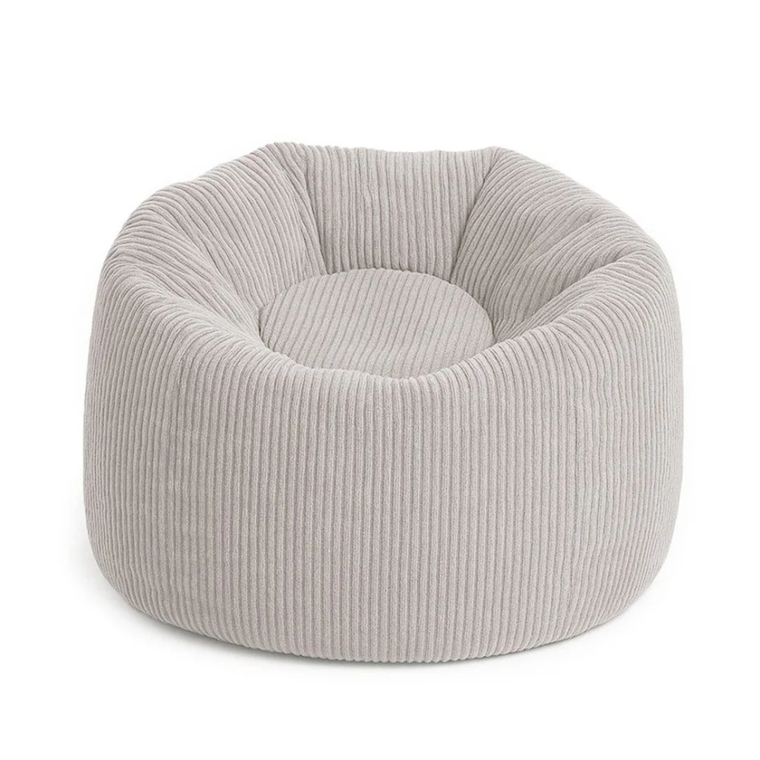 Pouf Floreo en velours Corduroy Ecru Pouf Floreo en velours Corduroy Ecru