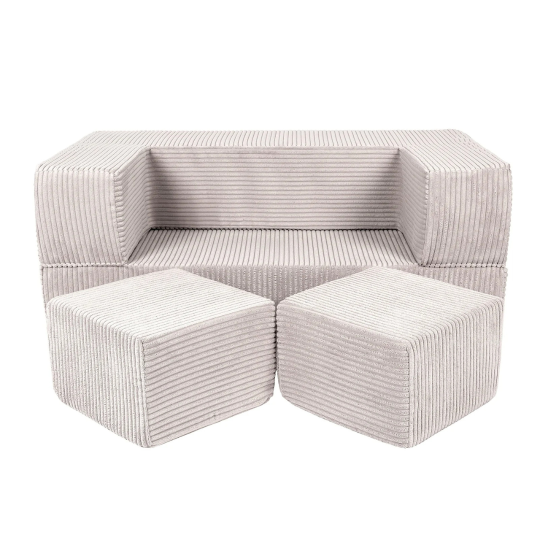 Canapé de jeu modulable Cube 96cm ecru Canapé de jeu modulable Cube 96cm ecru