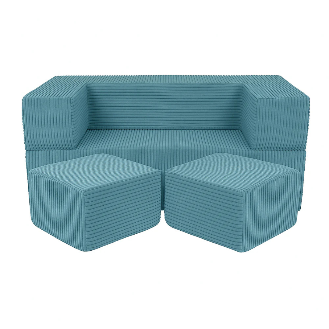 Canapé de jeu modulable Cube 96cm tourquoise Canapé de jeu modulable Cube 96cm tourquoise