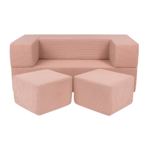 Canapé de jeu modulable Cube 96cm rose