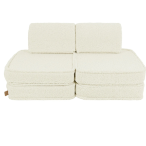 canapé enfant modulable 120 cm 4 pièces – canapé de jeu en peluche bearly