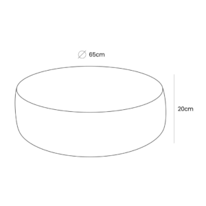 coussin de sol enfant rond velours côtelé – coussin pour chambre enfant aesthetic