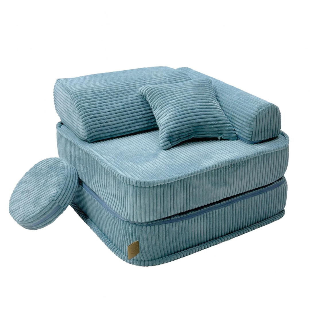 fauteuil modulable pocket 60cm en velours Tourquoise fauteuil modulable pocket 60cm en velours Tourquoise
