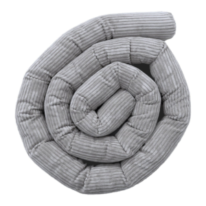 tour de lit bébé modulable en velours côtelé – 150 à 400 cm (beige, 4 tailles)