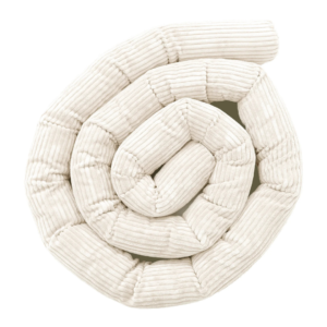 tour de lit bébé modulable en velours côtelé – 150 à 400 cm (beige, 4 tailles)