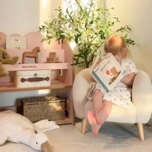 bibliotheque montessori rose