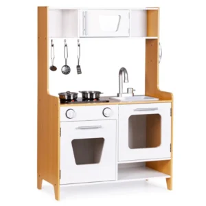 cuisine en bois enfant avec sons et accessoires