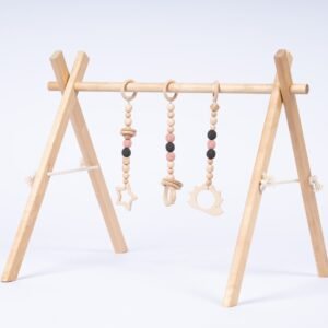 wooden baby gym