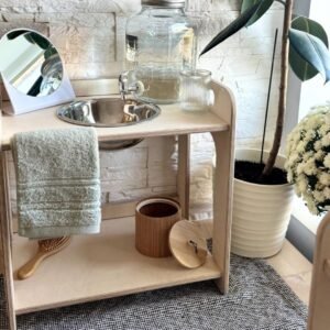 Acceuil small single montessori open bowl wash station