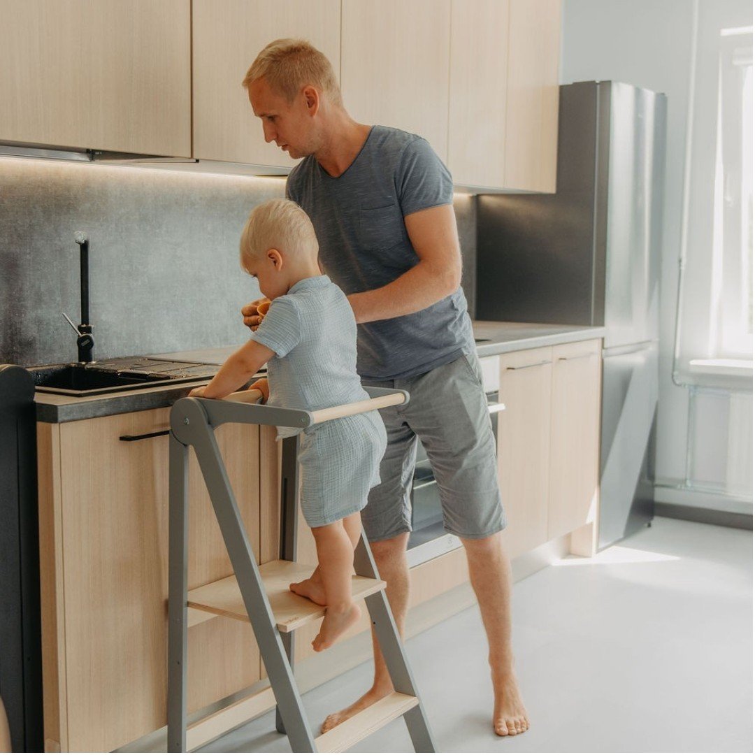 foldable kitchen tower with removable rail foldable kitchen tower with removable rail