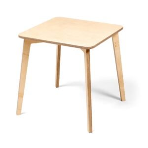 Acceuil tulla height extendable kids table natural wood