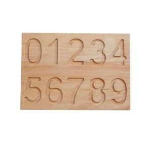 wooden montessori number board