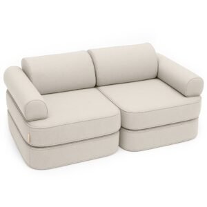 indoor/outdoor outzy pocket sofa for children oat blush beige